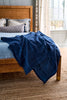 ChappyWrap - Windowpane Navy Lightweight Blanket
