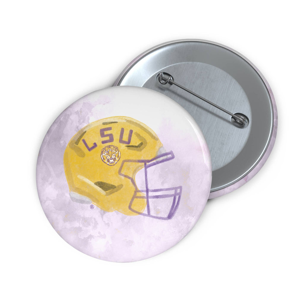 LSU Helmet Game Day Button