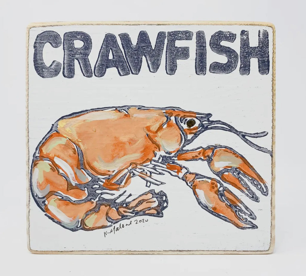 Crawfish Wooden Sign