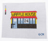 Waffle House Diner Hand Painted Needlepoint Canvas