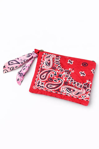 Red Bandana Clutch