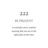 Sacred+ Divine - 222 Candle / Be Present / Cashmere Bergamot