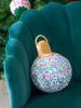 Merry Sequined Bauble Pillow