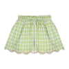 Brooks Avenue Metallics Green Scalloped Pajama Set Short