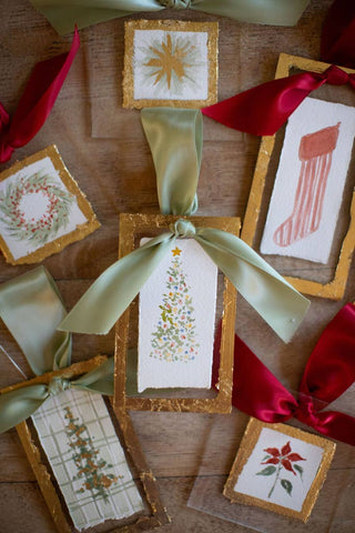 Colorful Tree Hand Painted Watercolor Ornament