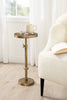 Kate and Laurel - Engles Adjustable Embossed Metal Table and Plant Stand