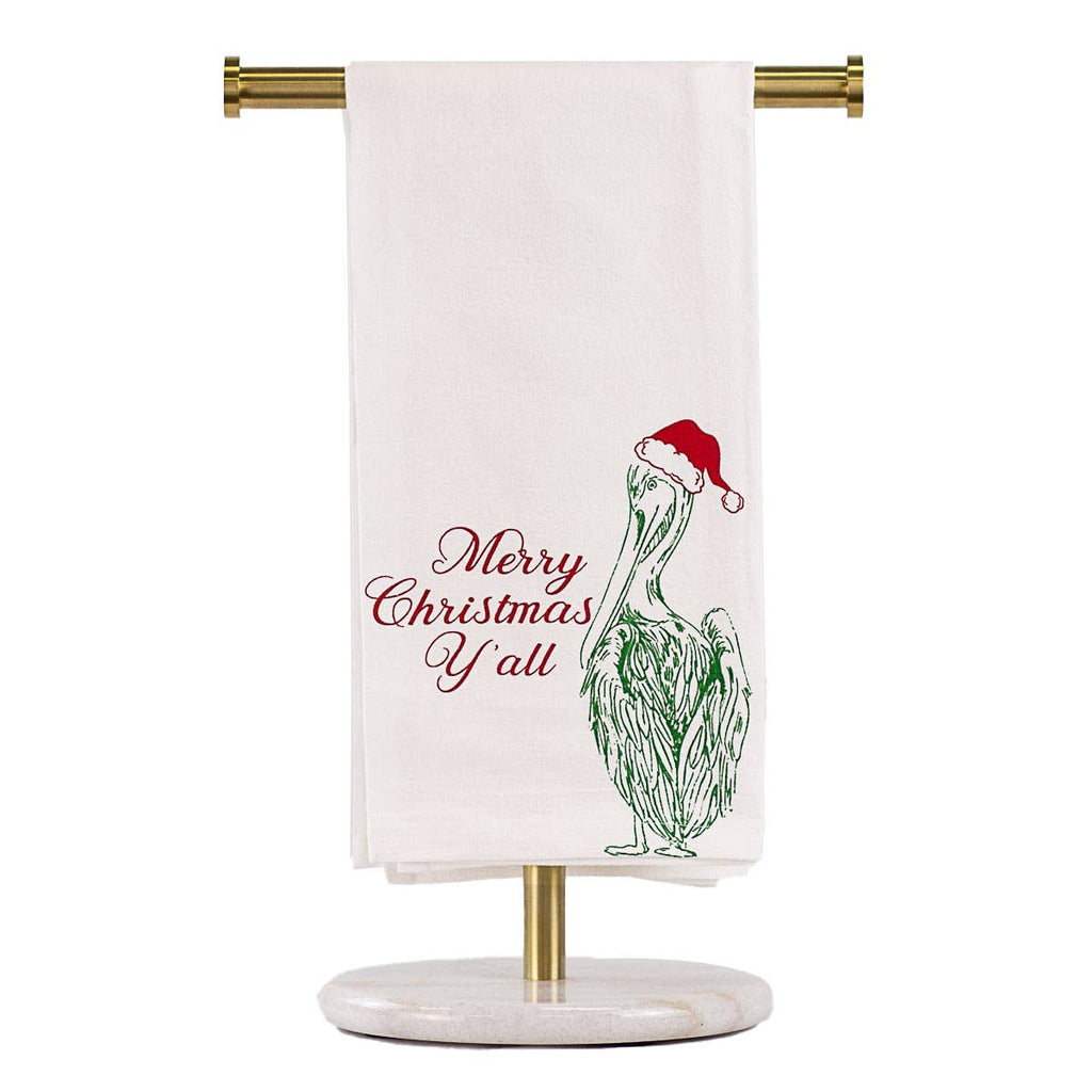 Christmas Pelican Tea Towel'
