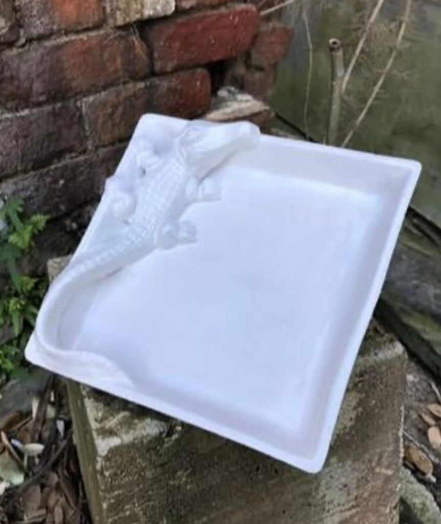 Alligator Ceramic Square Tray