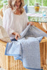 ChappyWrap - Harborview Herringbone Cornflower Blanket