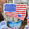 American Flag Garden Stake