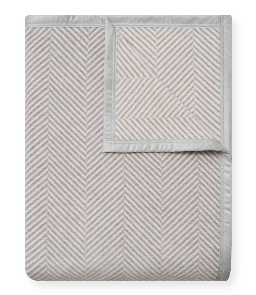 ChappyWrap - Harborview Herringbone Light Grey Blanket