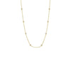 CZ Bezel Station Necklace