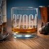 Zip Code Whiskey Glass Custom Made