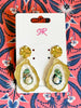 Sandy + Rizzo - Gold Coastal Acrylic Earrings