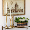Classic Gold Cast Aluminum Candleholder, Large