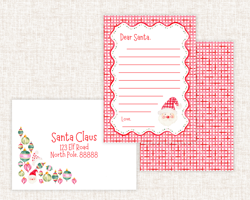 Custom Watercolor Santa Letters