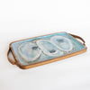 Wooden Coastal Oysters Serving Tray