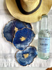 Rose & Gold Geode Resin Coaster Set