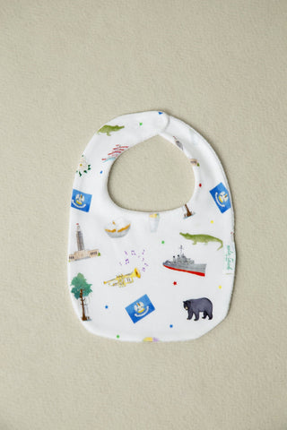 Louisiana Kids Cotton Bib