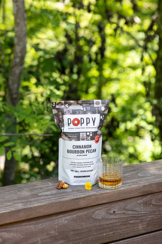 Poppy Hand-Crafted Cinnamon Bourbon Pecan Popcorn