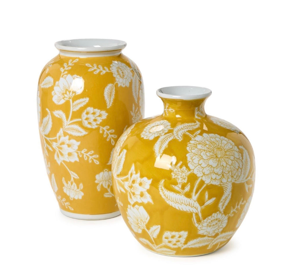 Yellow Floral Vase
