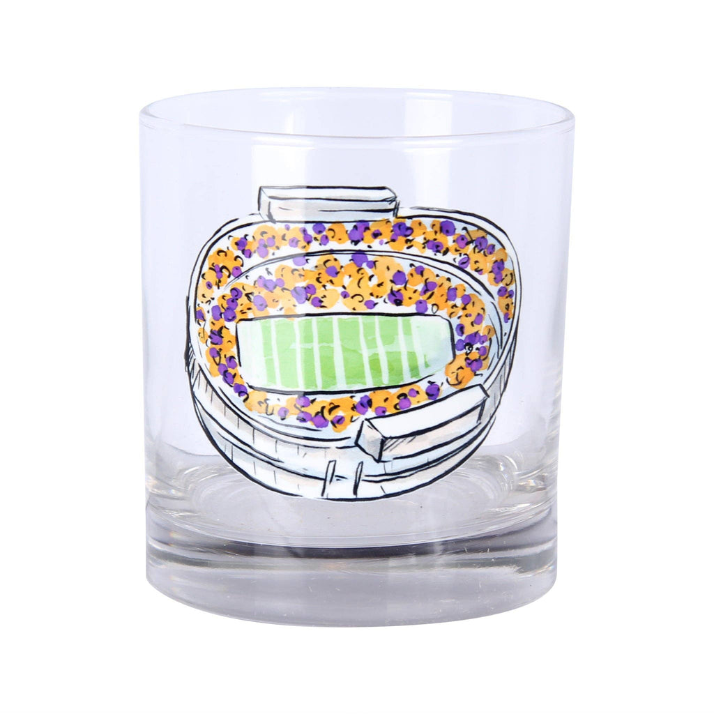 LSU Stadium Rocks Glass