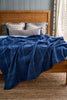 ChappyWrap - Windowpane Navy Lightweight Blanket