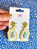 Sandy + Rizzo - Gold Coastal Acrylic Earrings