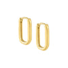 Solid Oval Huggie Earring