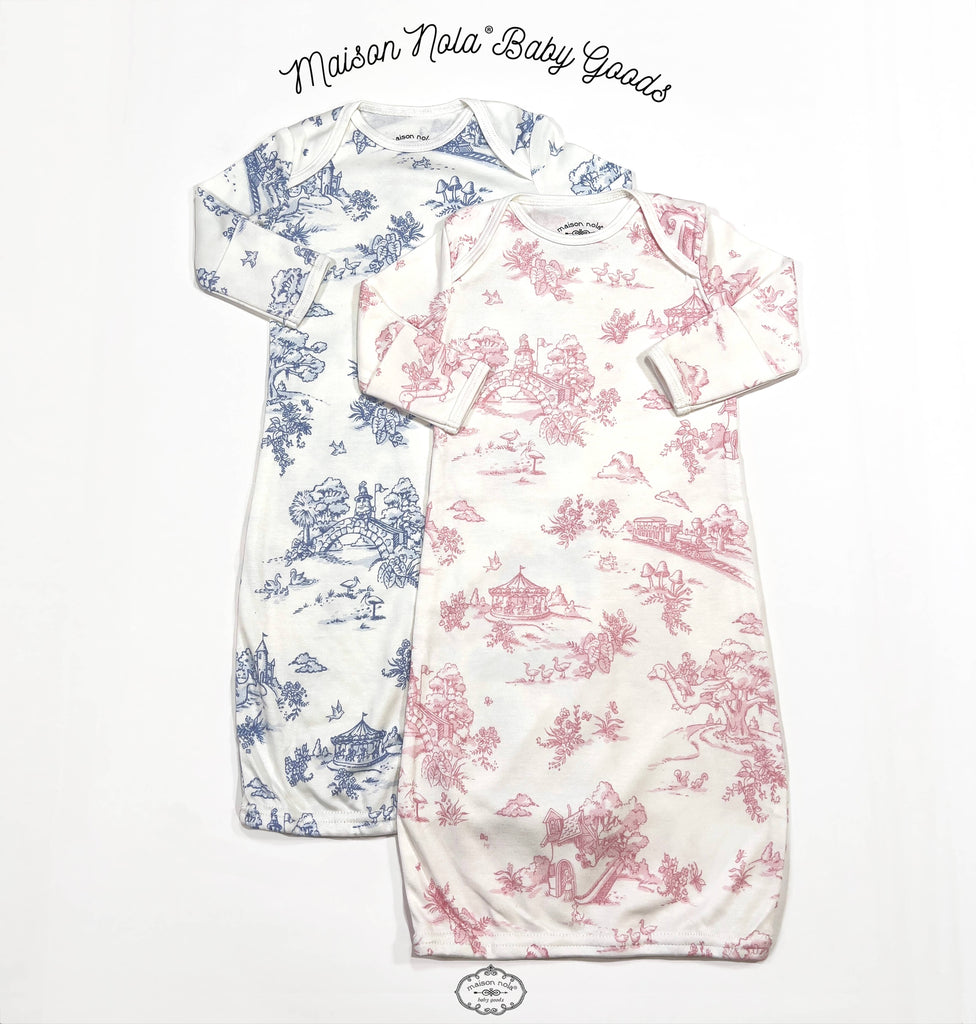 Storyland Toile Baby Gown