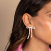 Pearl Beaded Drop Stud Earring