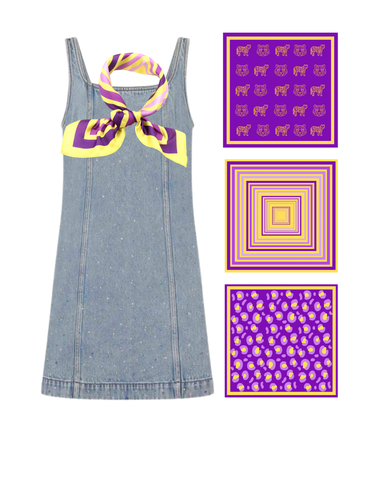 LSU Bandana Gameday Scarf