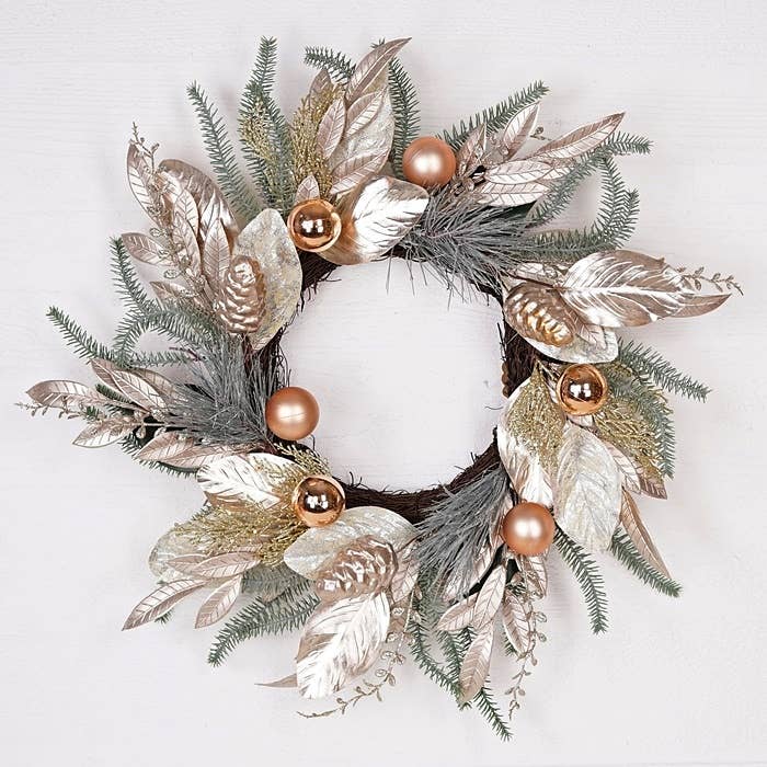 Twig & Champagne Holiday Wreath