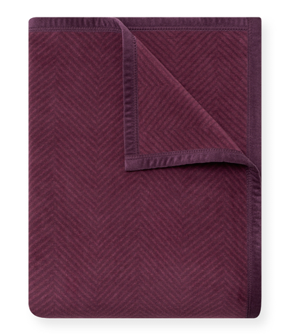 ChappyWrap - Harborview Herringbone Plum Blanket