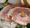 Rose & Gold Geode Resin Coaster Set