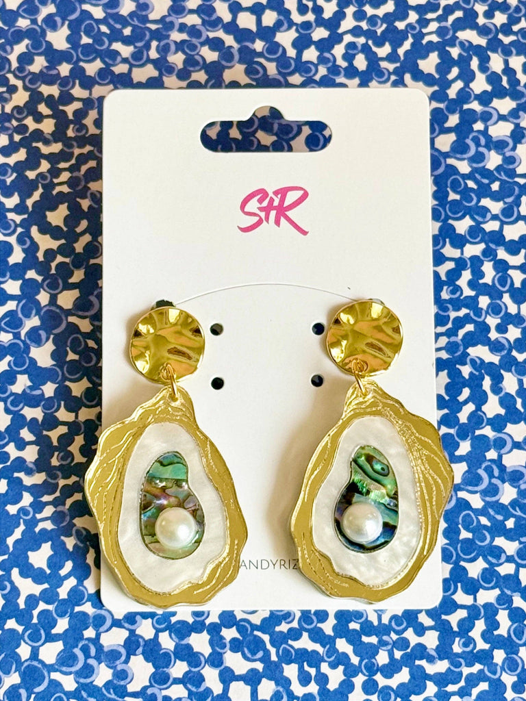 Sandy + Rizzo - Gold Coastal Acrylic Earrings