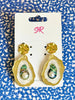 Sandy + Rizzo - Gold Coastal Acrylic Earrings