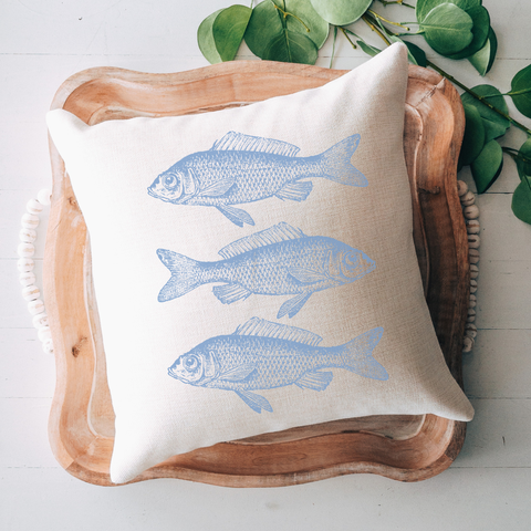 Chinoiserie Fish Pillow