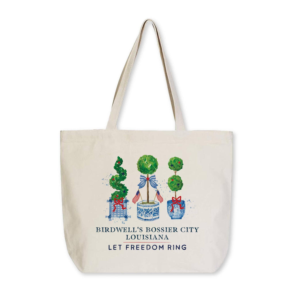 Tote Bag Natural Canvas-Let Freedom Ring Birdwell’s Bossier City, Louisiana