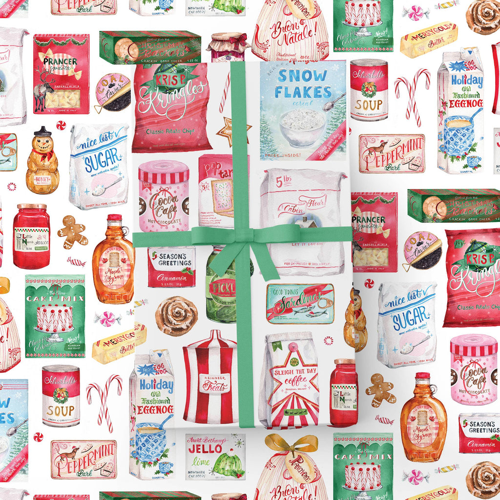 Santa's Pantry Wrapping Paper
