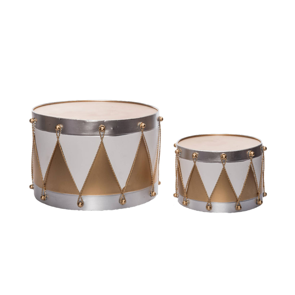 Metal Christmas Drum Set