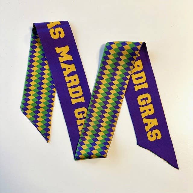Mardi Gras Twilly Scarf