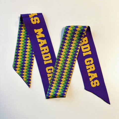 Mardi Gras Twilly Scarf
