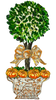 Pumpkin Topiary Door Hanger