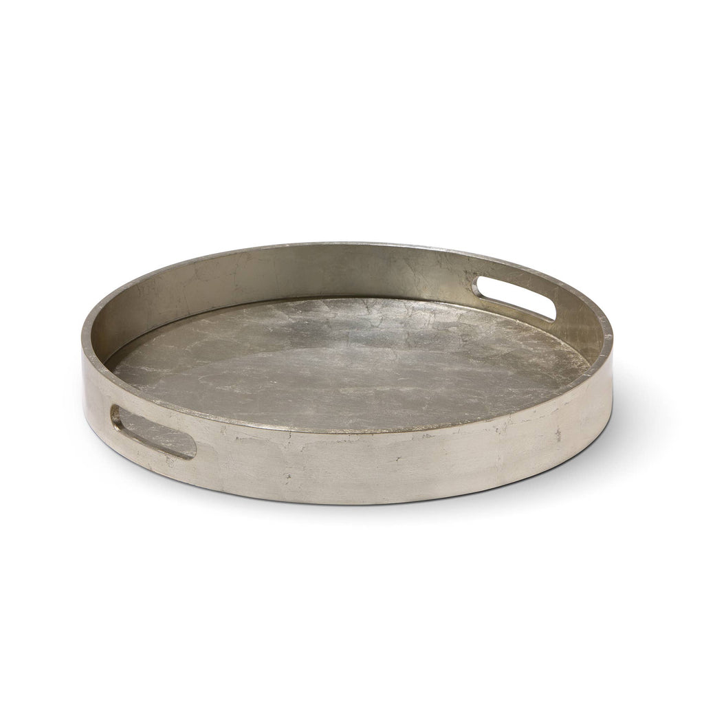 Champagne Silver Round Tray