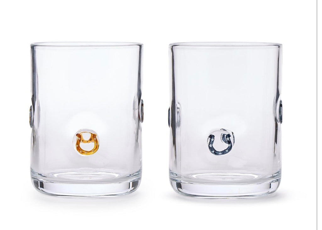 Horseshoe Old Fashioned Glass