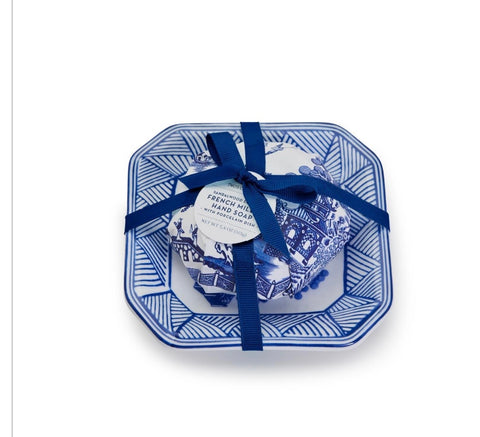 Blue Willow Soap Tray Gift