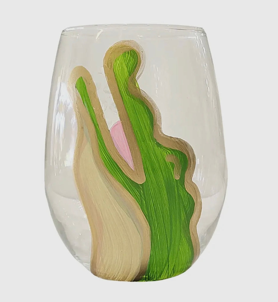 Bayou Gator Stemless Wine Glass