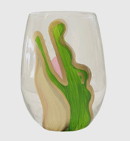 Bayou Gator Stemless Wine Glass