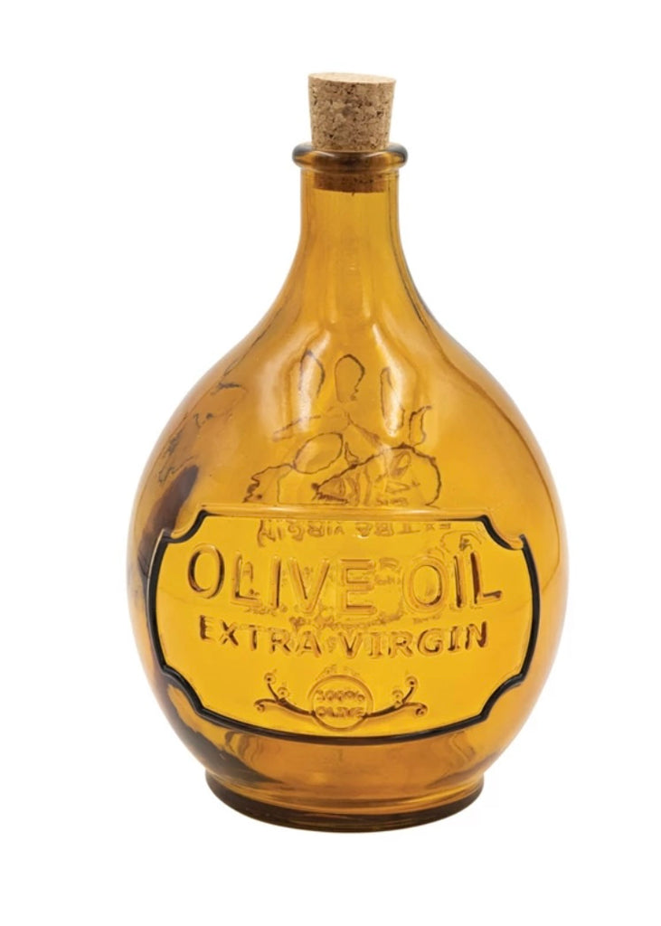 Embossed Olive Oil Bottle Jar